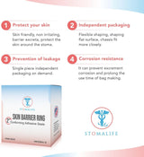 "Stomalife 2" Skin Barrier Rings - 10 Rings | Leak-Proof and Easy to Clean | Essential Ostomy-Colostomy-Ileostomy Accessories for Secure Adhesive Seals"