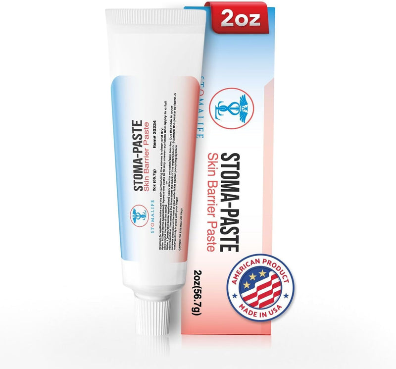 "STOMALIFE Ostomy Paste 2Oz - Say Goodbye to Skin Irritation! Barrier Paste for Ostomy-Colostomy-Ileostomy - Your Essential Accessory for Comfort and Protection"